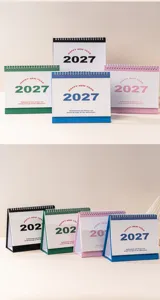 2027 desktop calendar simple creative mini daily planner lovely desk memo office decor items