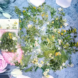 Botanical sticker pack transparent waterproof floral journal diary decoration supply detail