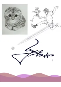 Professional waterproof pigment liner pen 0.5mm for fine art drawing and sketch outline.