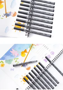 Professional waterproof fineliner pens set for sketching, drawing, outlining and art design use.