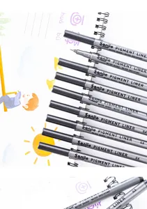 Waterproof fine liner pens set for art drawing sketching and outlining student stationery.