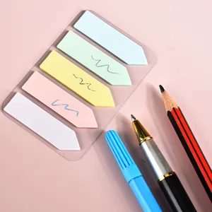 Pastell PET Indextabs Haftnotizen Set, wasserfeste Markierungsstreifen zum Lernen und Planen.