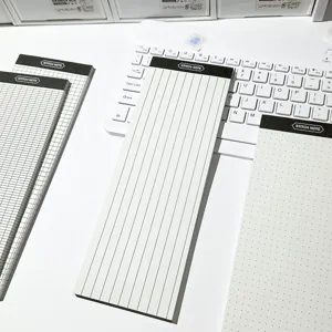 Extra long sticky note notepad creative tearable student memo lined message pad details view