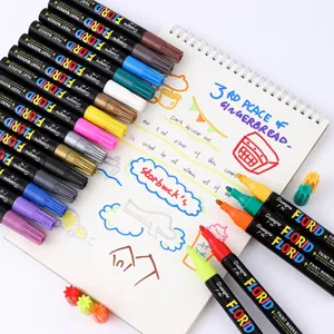 Oil Based Paint Marker Pens Waterproof Fade Resistant Colored Graffiti Pens For Art Painting Writing Office School