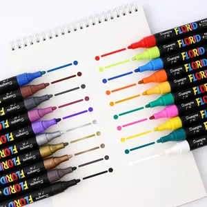 Colorful oil-based paint marker set for art drawing graffiti writing, vibrant colors.