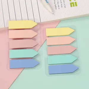 Transparente bunte Pfeil Haftnotizen beschreibbare Indexmarker Seitenmarkierer 10Stk