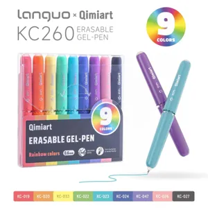 Languo Qimiart KC260 Radierbarer Gelstift Set 9 Farben 0.6mm Büro Schule Schreibwaren