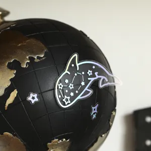 Holographic transparent whale constellation stickers DIY phone case decorative sticker