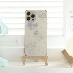 Transparent laser cartoon sticker phone case DIY digital mobile phone decoration aesthetic.