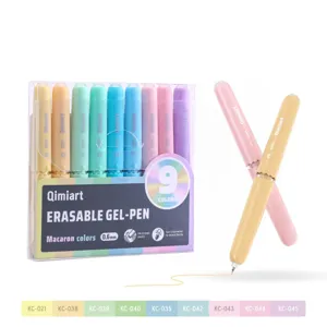 9 farben radierbarer gelstift set macaron farben 0.6mm glattes schreiben schule buero