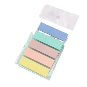Pastell Haftnotizen Index Sticker Marker bunte Bürobedarf Klebezettel Set transparente Verpackung