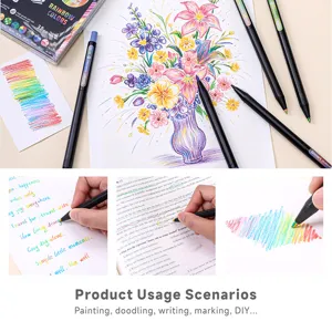 Retractable oil-based colored pencils set 3.0mm core for professional drawing painting art.