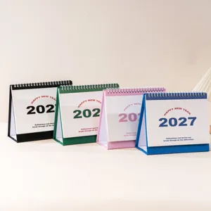 2027 desktop calendar minimalist creative daily planner schedule notebook cute office supplies