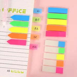 Minimalistikes Aftokollites Semeioseis PET Diafani Tab Evretiriou Polychroma Semeiomata Grafeio Scholeio