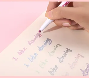 Dubbele lijn omtrek metallische marker set voor tekenen, journaling en DIY kunstambachten.