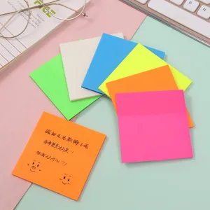 Notes adesivi colorati estetici blocchetti per appunti trasparenti cancelleria scolastica