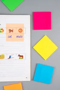 Notes adhésives transparentes colorées imperméables blocs-notes translucides pour école et bureau
