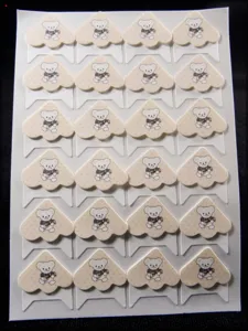 Squisiti angoli per foto in carta con cartoni animati per album fai da te fatti a mano.