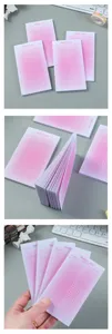 Bloc de notas degradado rosa notas adhesivas papelería estética planificador.