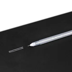 White gel pen for highlight painting art drawing fine tip marker on black paper 1pc