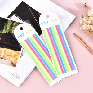 PET sticky notes colorful index tabs page markers school office stationery supplies aesthetic