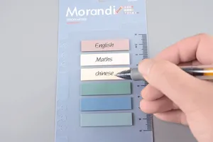 Morandi Premium Διαφανή PET Αυτοκόλλητα Σημειώσεων Δείκτες Planner Αισθητικά Σετ Memo