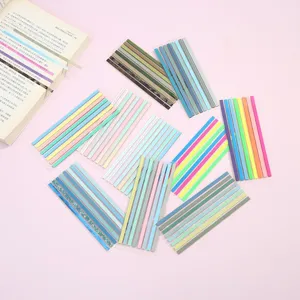 Morandi Color Translucent Sticky Notes Transparent Index Tabs Self Adhesive Page Markers For School Office