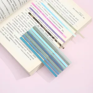 Morandi color transparent sticky notes aesthetic index tabs book page markers self adhesive strips
