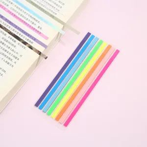 Morandi color sticky notes translucent index tabs book page marker aesthetic long memo pads