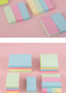 Set di foglietti adesivi pastel colorati carini articoli di cancelleria ufficio scuola