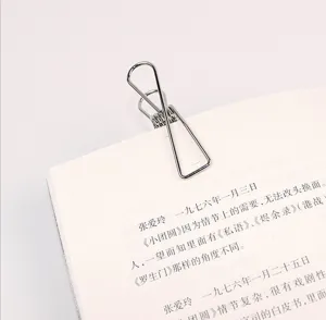 Clip de papel de metal pez planificador papelería organizador de documentos oficina