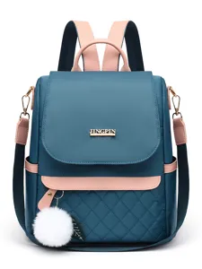Stylish women oxford cloth backpack quilted travel daypack multiuse casual bags