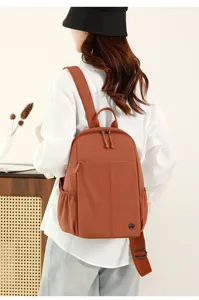 Women nylon backpack lightweight casual travel daypack waterproof school bag for daily commuting
