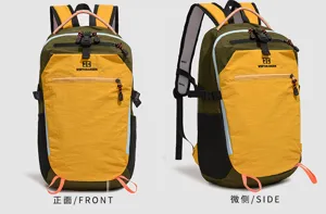Durable outdoor hiking backpack with large capacity, unisex design for travel and sports.