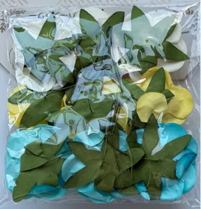 Flores de papel hechas a mano rosas artificiales decorativas manualidades 9 piezas detalle