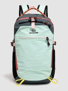 Outdoor hiking backpack large capacity unisex travel sport school daypack grey mint green