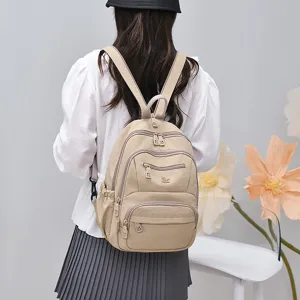 Women Nylon Waterproof Backpack Casual Lightweight Travel Commuting School Bags Pack
