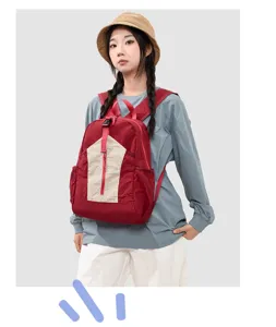Large capacity casual backpack lightweight folding hiking travel camping sports rucksack