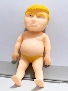 Funny Trump squeeze toy soft TPR decompression doll novelty gag gift desk toy stress relief