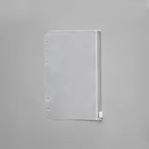 Sac à Fermeture Éclair Classeur à Anneaux PVC Transparent A5 A6 A4 B5 Rangement
