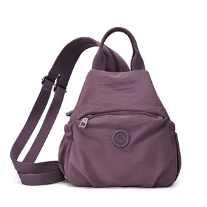 Lightweight nylon backpack casual travel waterproof chest bag versatile daily commute daypack