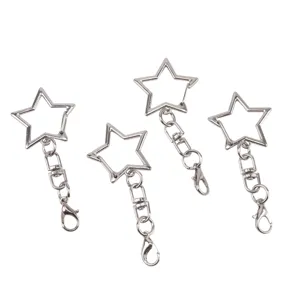 Pentagramm Stern Karabinerverschluss DIY Schmuck Zubehör Schlüsselanhänger Stern Puppe Anhänger Fundstücke