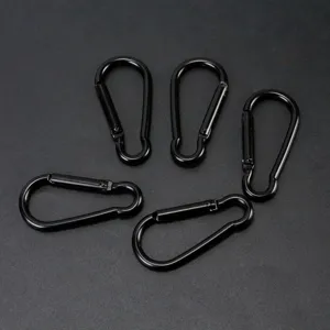 Aluminium Karabiner Förmige Schnapphaken Heavy Duty Mini Federclip Schlüsselanhänger Haken Für Outdoor Wandern Camping Schlüssel