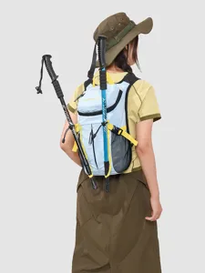 Fashionable casual hiking backpack for men and women, lightweight outdoor travel daypack.