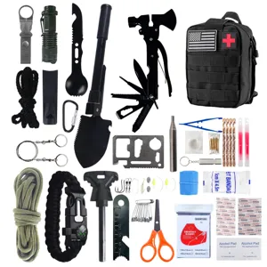 Kit de survie tactique camping en plein air urgence multi-outil pelle premier secours
