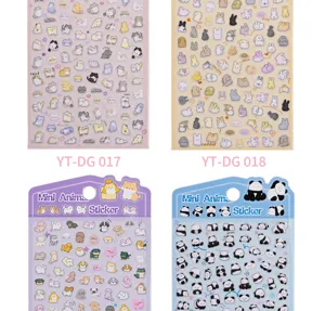 3D cute cartoon animal stickers puffy cat dog rabbit panda decorative scrapbooking