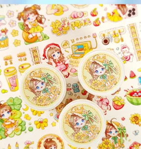 Cute Atao & Afu washi tape decorative masking tape for journal planning and DIY crafts