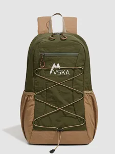 New color block backpack casual sports school bag large capacity lightweight portable travel