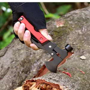 Outdoor multifunctionele hamer bijl camping survival gereedschap met tactisch handvat.