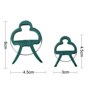 Green Plastic Plant Support Clips Heavy Duty Garden Vine Clips For Tomatoes Flowers Adjustable Gardening Clips